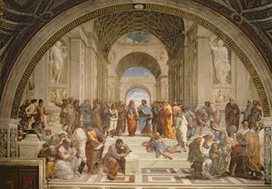Escola de Atenas, da Stanza della Segnatura, 1510-11